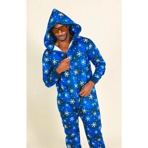 Shinesty The In A Flurry snowflake buffalo check onesie Mens SZ XL Festive